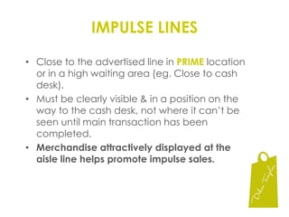 Product Signage:  KV LinesBananas$6.50kgOne third of signTwo thirds of signWhen merchandising KV products, you need your product signage to give the right message