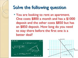 Simultaneous Equation Project Ppt