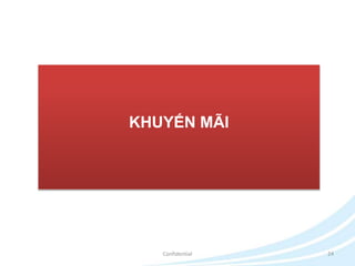 KHUYẾN MÃI 
Confidential 24 
 