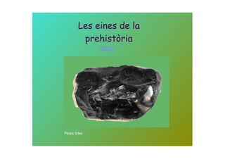 Les eines de la
         prehistòria
              SÍLEX




Pedra Sílex
 