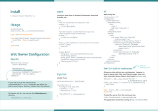 Silex Cheat Sheet | PDF