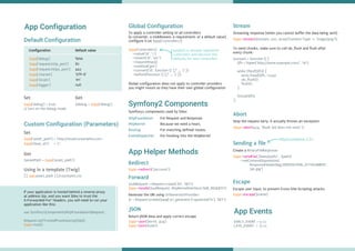 Silex Cheat Sheet | PDF