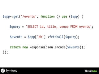 Silex meets SOAP & REST | PPT