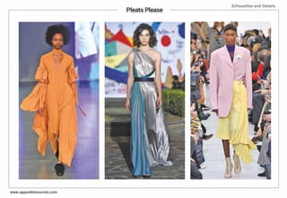 Pleats Please
Silhouettes and Details
www.apparelresources.com
 