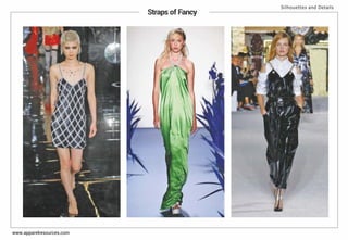 Straps of Fancy
Silhouettes and Details
www.apparelresources.com
 