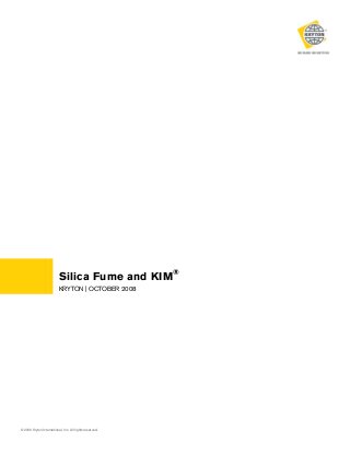 Silica Fume and KIM®
KRYTON | OCTOBER 2008

© 2008 Kryton International, Inc. All rights reserved.

 