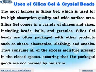 Want to Start Business of Silica Gel Crystal & Beads? Here are Good  Profitable opportunities & Business Ideas in Production of Silica Gel  Crystal & Beads.