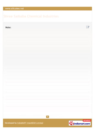 Shree Saibaba Chemical Industries


 Note:
 