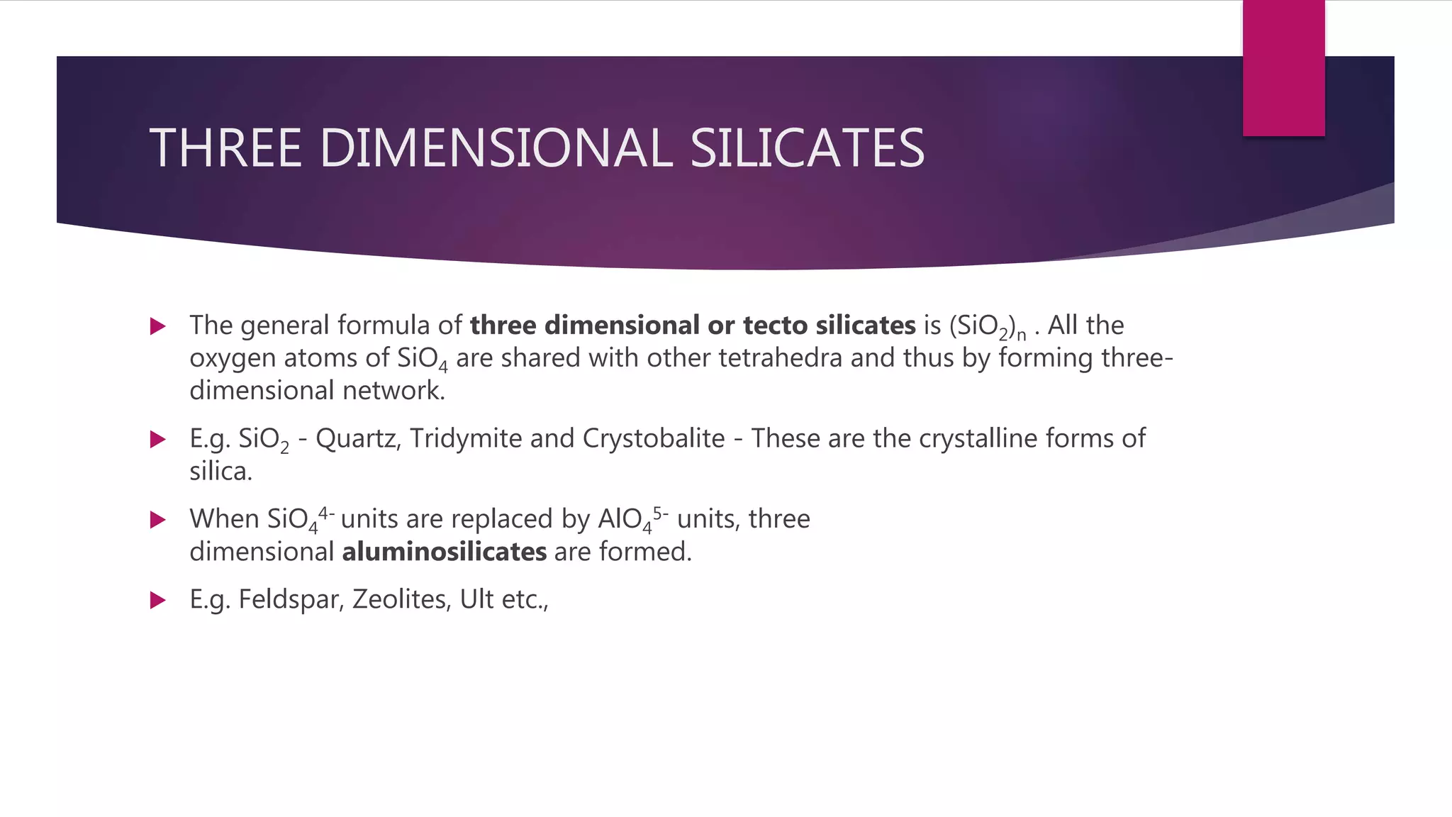 Silicates - Sheetal Sequeira | PPTX
