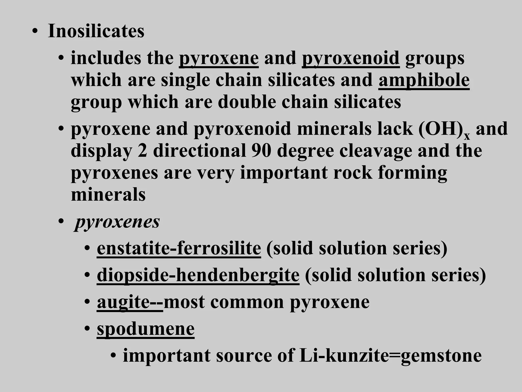 Silicates in geology based | PPT