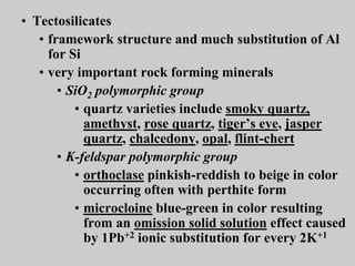 Silicates in geology based | PPT