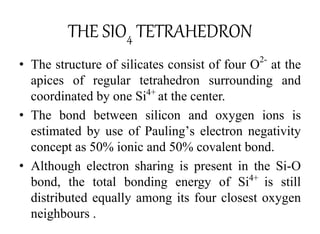 Silica Tetrahedron Defined and Explained