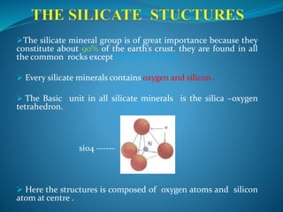 The Silicate stuctures | PPTX