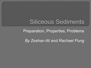 Preparation, Properties, Problems 
By Zeshan Ali and Rachael Pung 
 