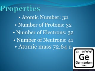 Silicon and germanium | PPTX