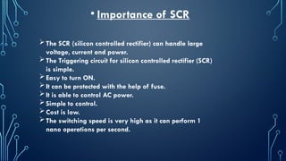 Comprehensive Overview of Silicon Controlled Rectifiers (SCR ...
