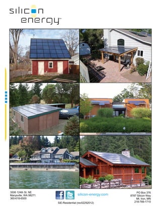Silicon Energy Washington State Introduction Packet | PDF