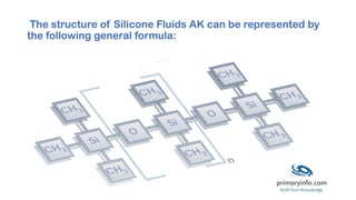 The structure of Silicone Fluids AK can be represented by
the following general formula:
 
