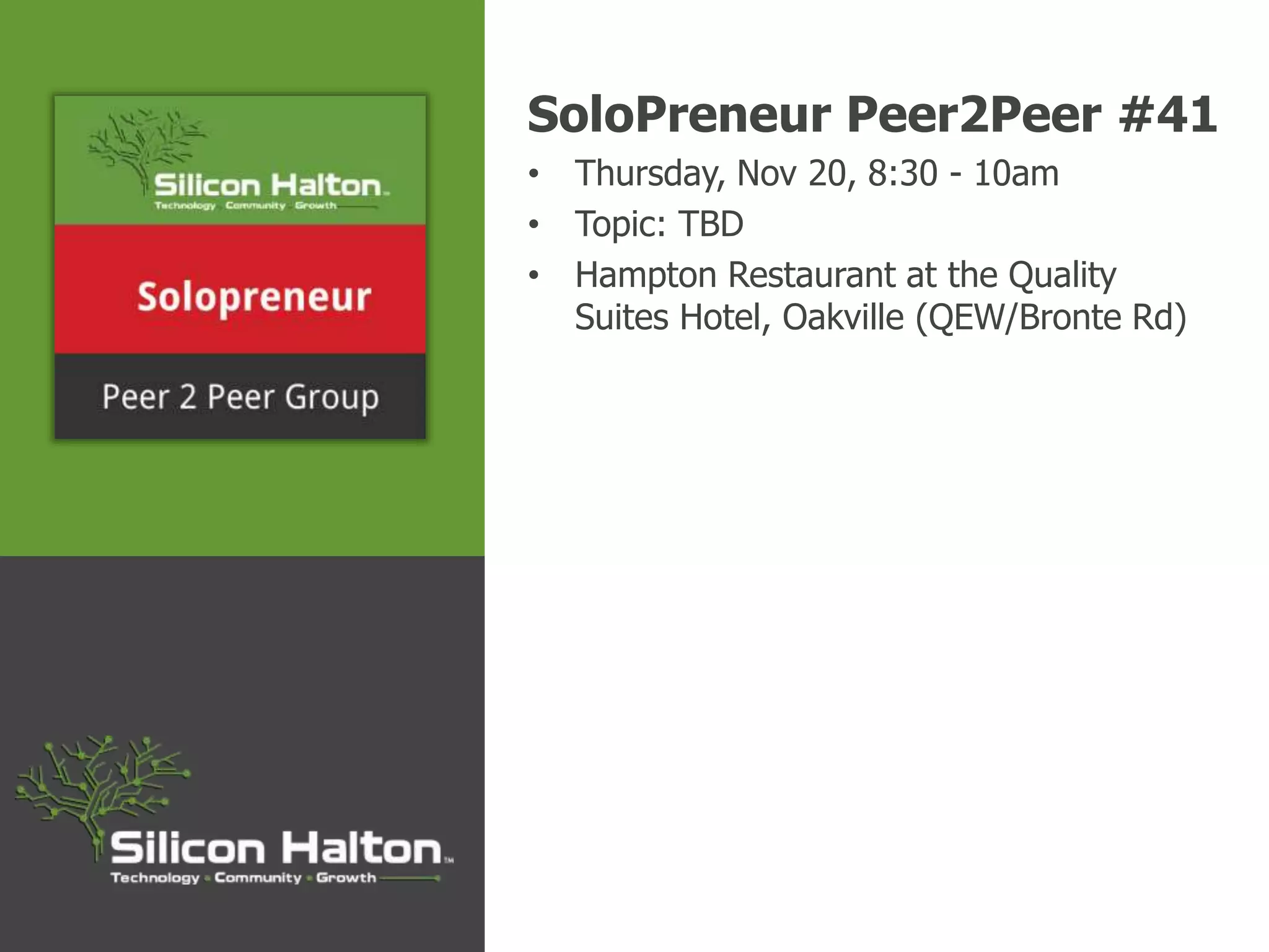 Silicon Halton Meetup #61