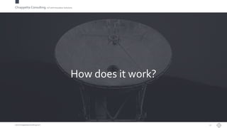 Chiappetta Consulting.IoT and Innovation Solutions
www.ChiappettaConsulting.com
How does it work?
25
 