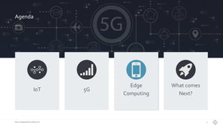 Chiappetta Consulting.IoT and Innovation Solutions
www.ChiappettaConsulting.com 4
Agenda
IoT 5G
Edge
Computing
What comes
Next?
 