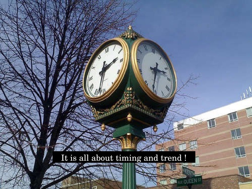 It is all about timing