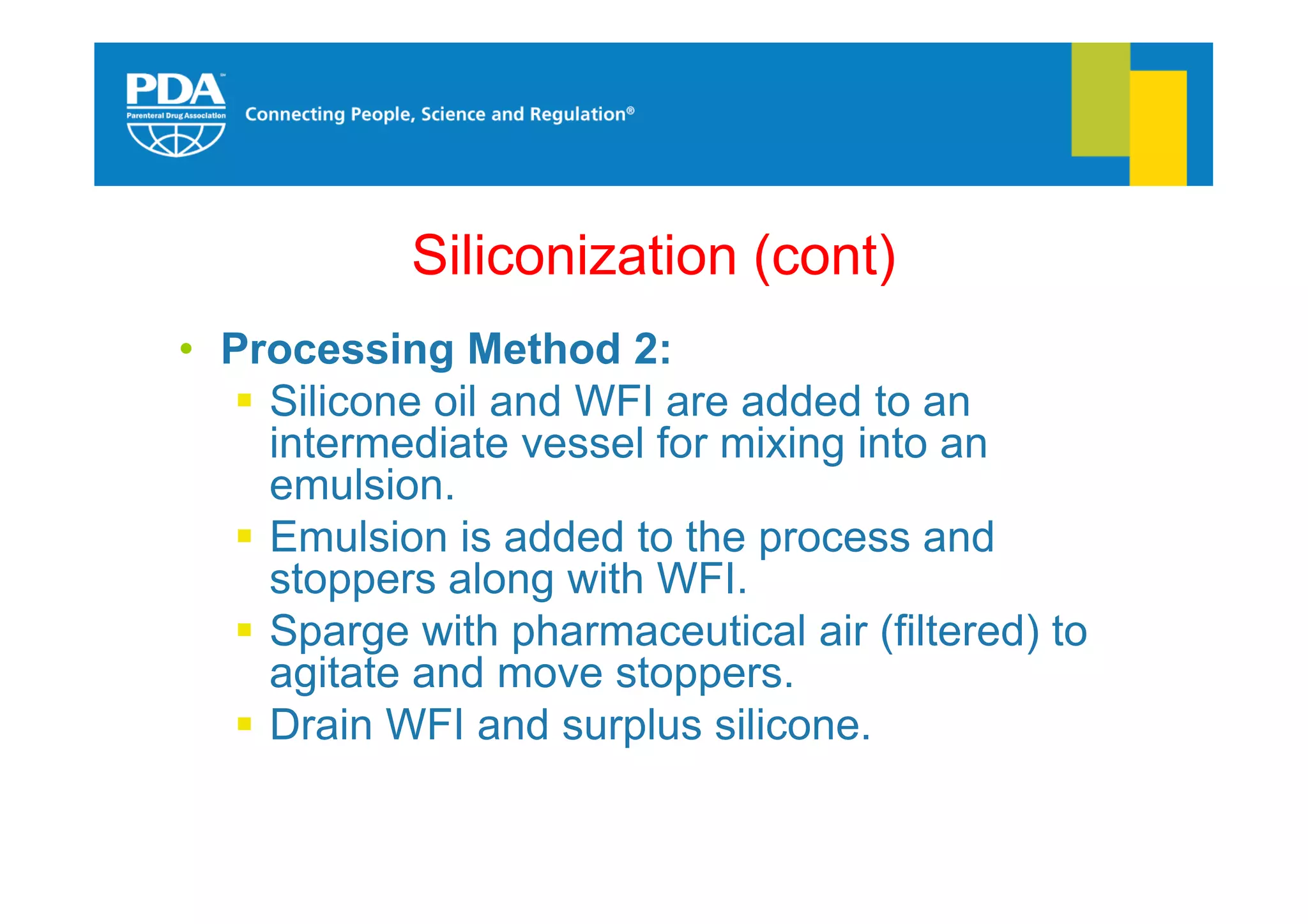 Stopper Siliconization | PDF