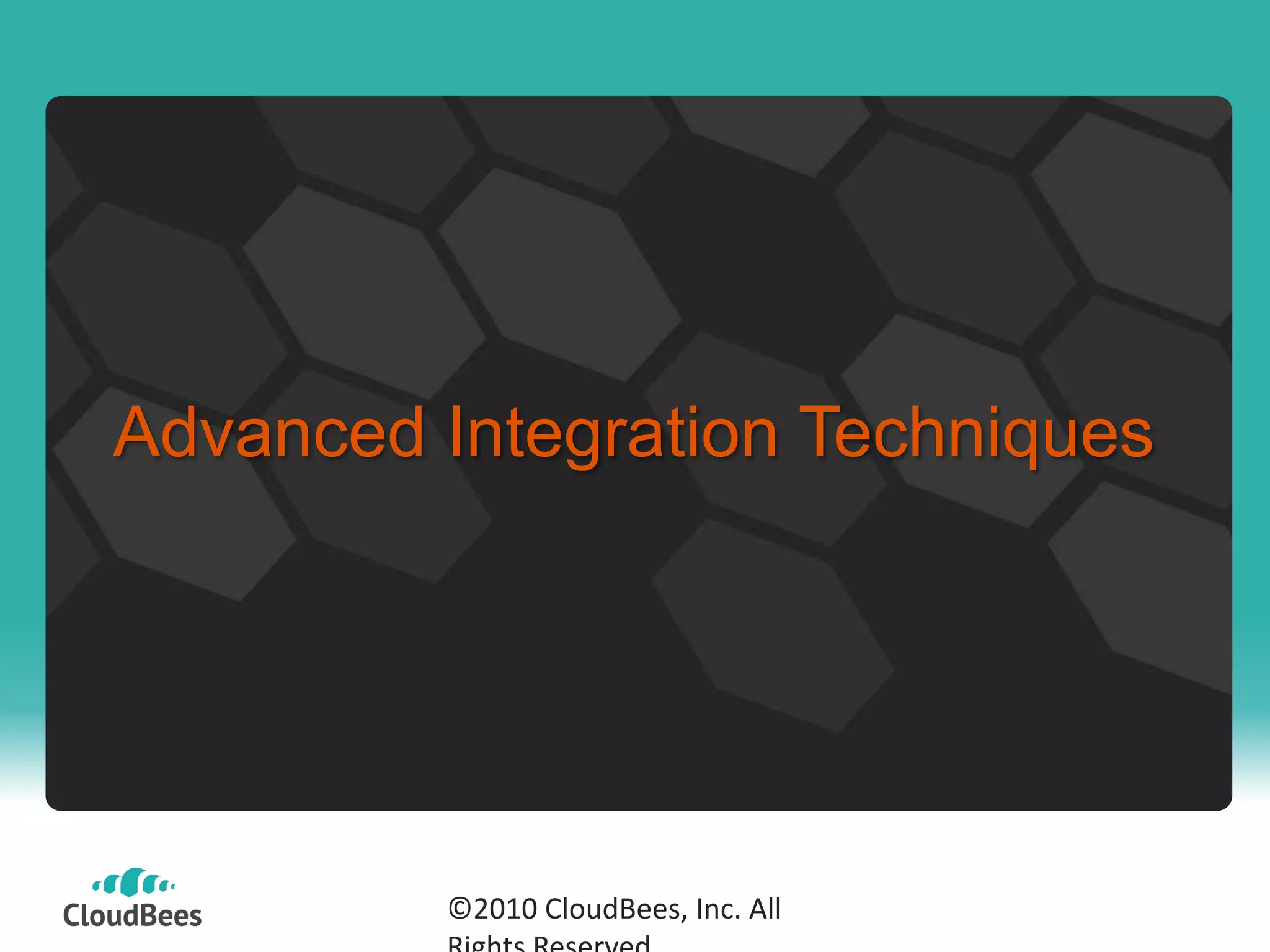 Advanced Integration Techniques©2010 CloudBees, Inc. All Rights Reserved