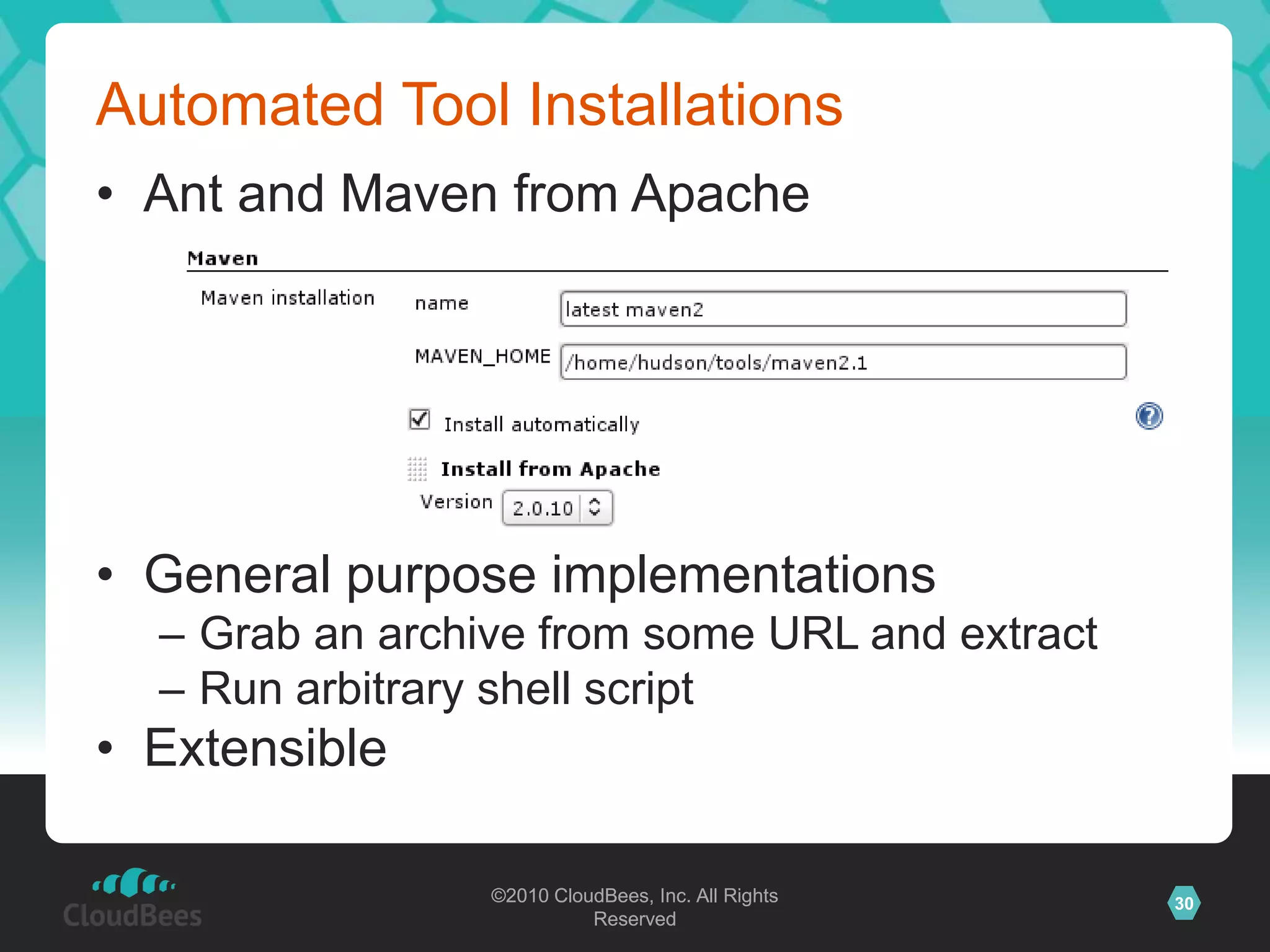 Automating JNLP launchEmulate the JNLP client headlessly$ java -jar slave.jar -jnlpUrl URL