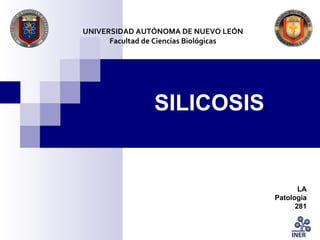 SILICOSIS UNIVERSIDAD AUTÓNOMA DE NUEVO LEÓN Facultad de Ciencias Biológicas LA Patologia 281   