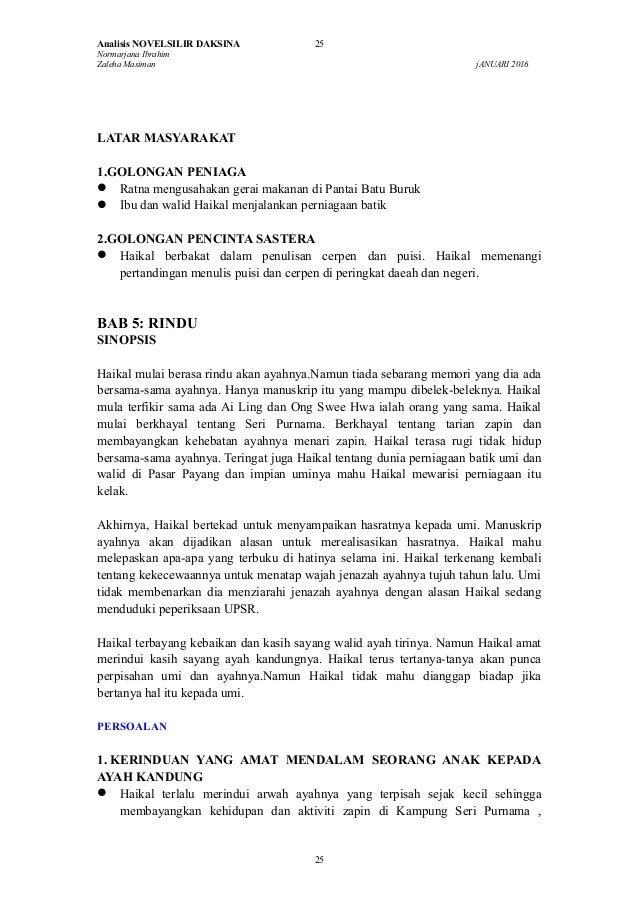 Soalan Novel Silir Daksina - Selangor o