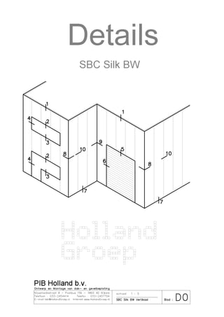 Details SBC Silk-BW verticaal gemonteerd