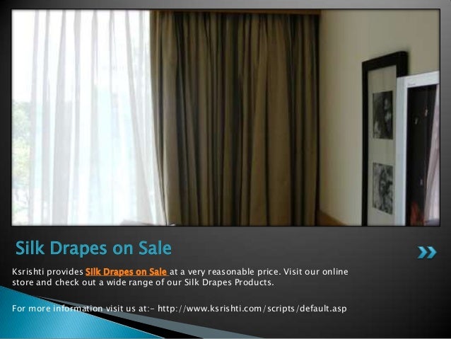 Silk Drapes On Sale