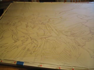 Silk Painting; Serti Technique