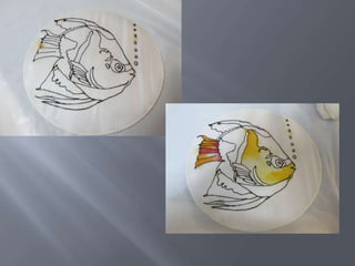 Silk Painting; Serti Technique