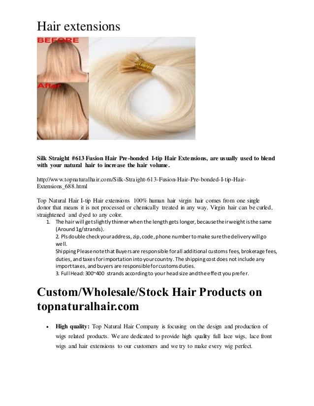 Hair Extensions Silk Straight