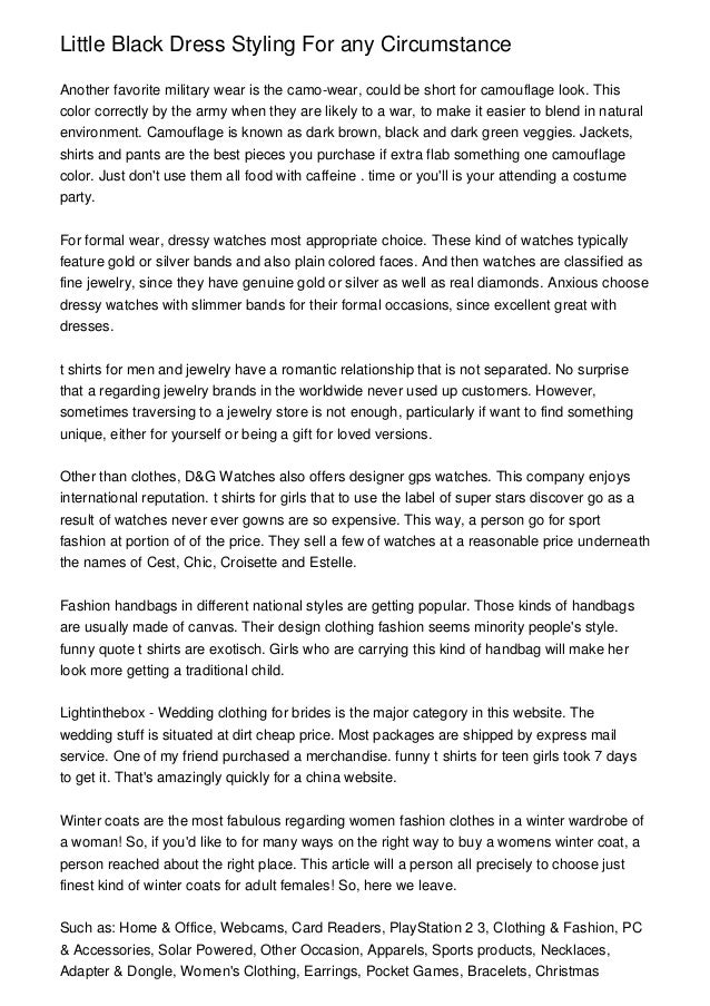 little black dress website