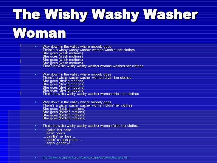 Gonoodle Wishy Washy Washer Woman Silly Songs
