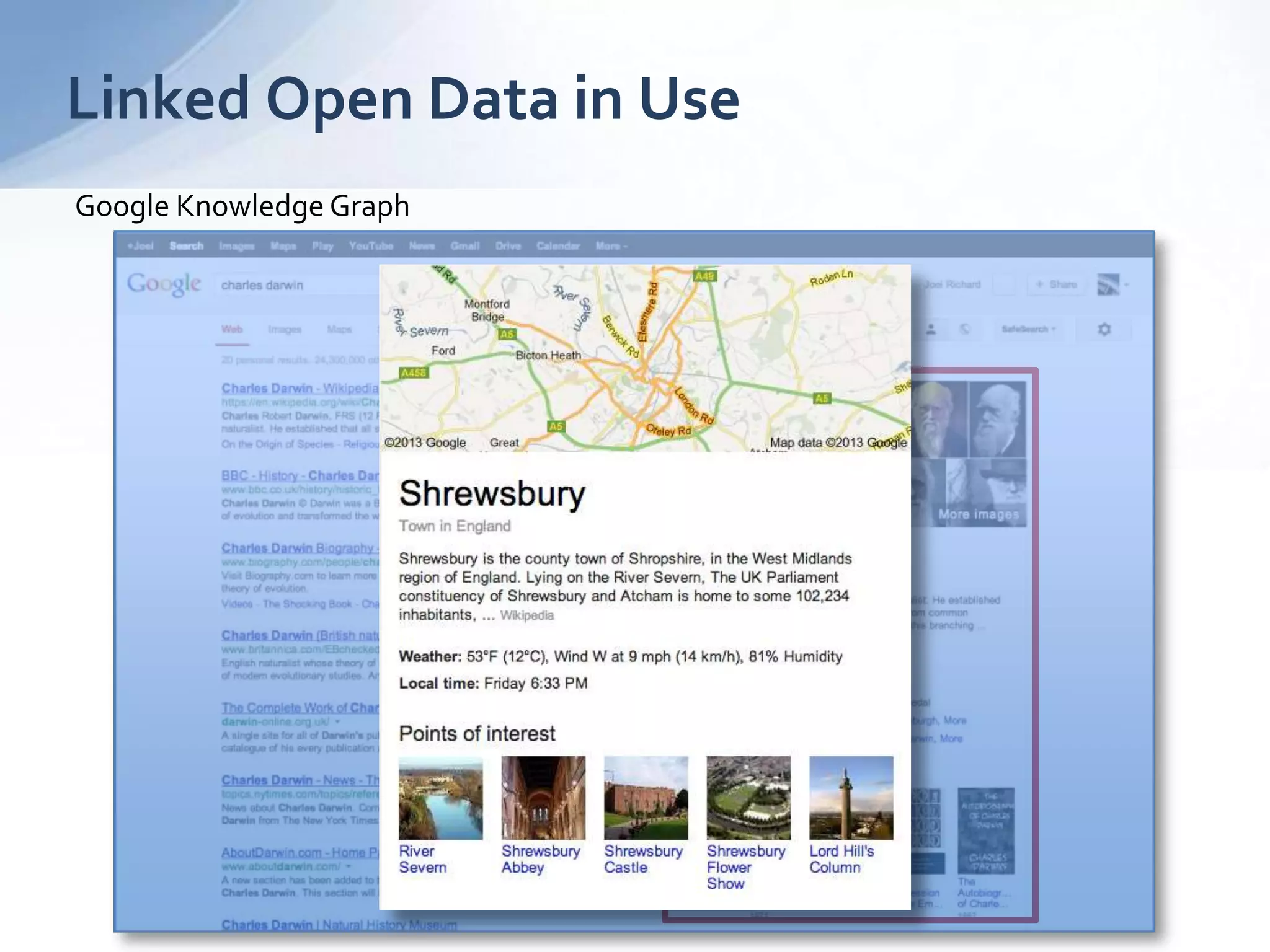 Linked Open Data in Use
Google Knowledge Graph
 