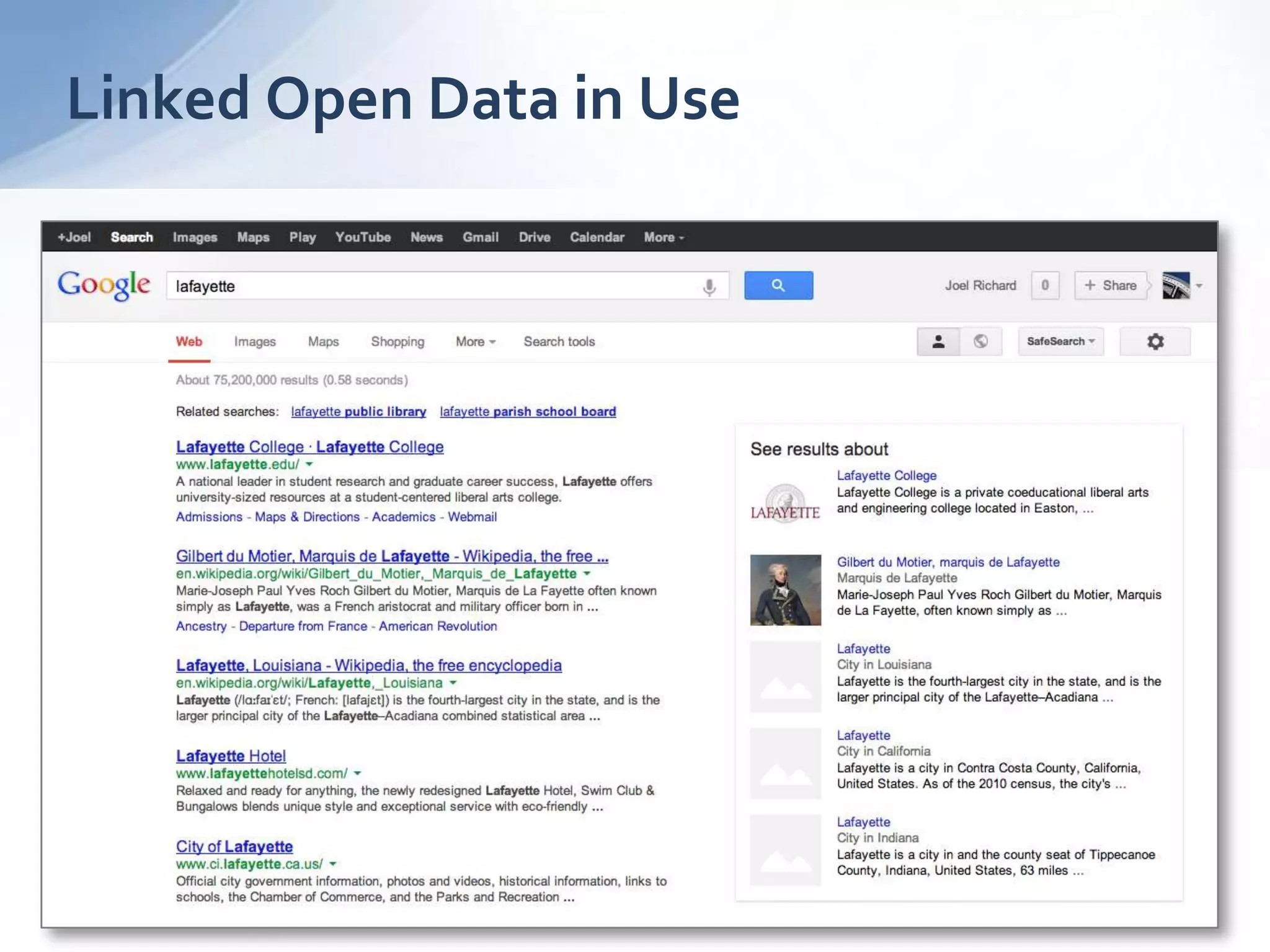 Linked Open Data in Use
 