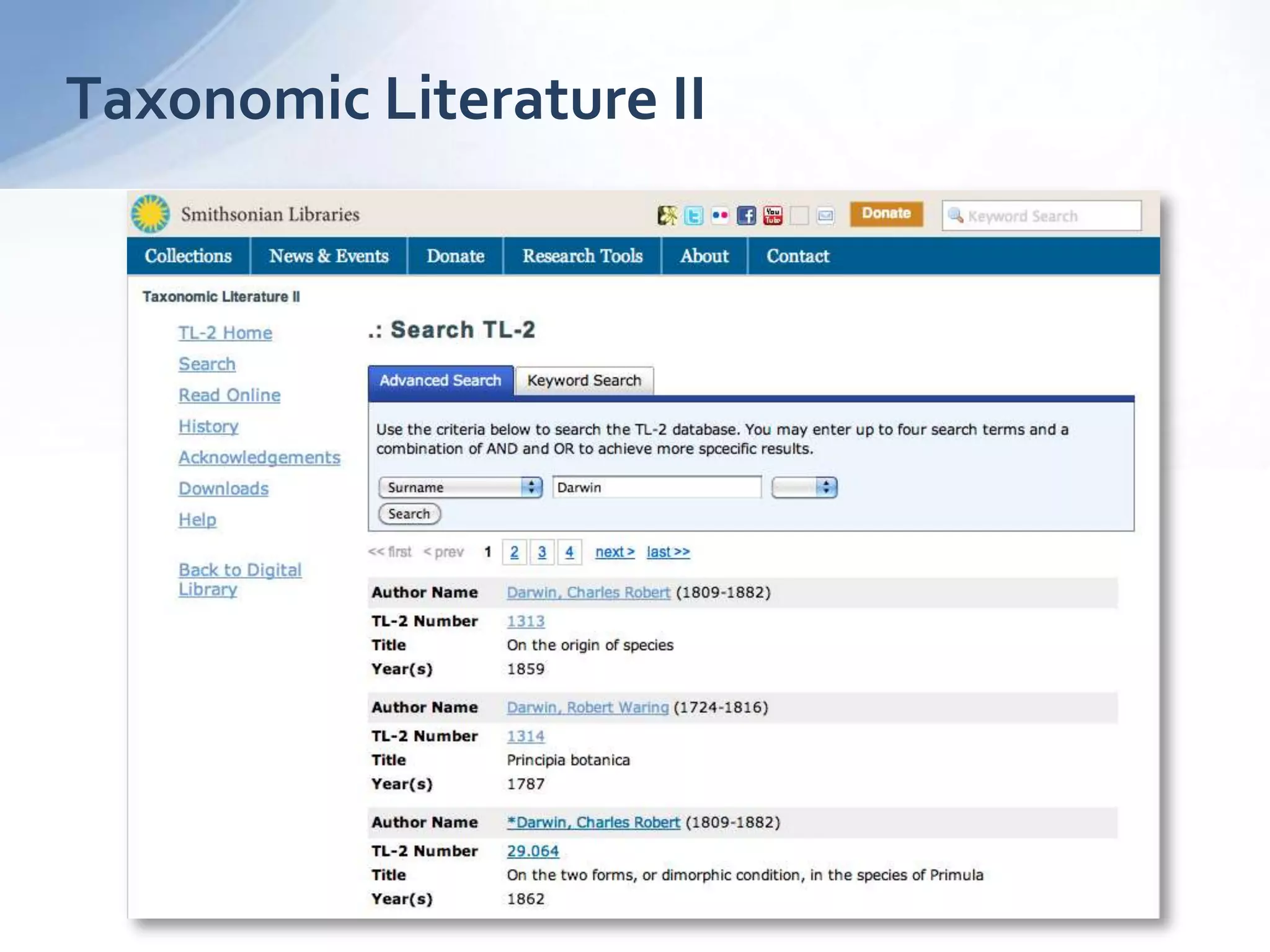 Taxonomic Literature II
 