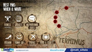 #SocialPro #23A1 @matt_siltala#SocialPro #23A1 @matt_siltala
MONDAY TUESDAY
WEDNESDAY
THURSDAY FRIDAY SATURDAY SUNDAY
 