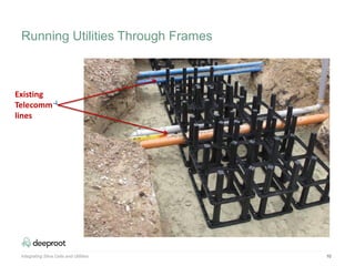 Integrating Silva Cells and Utilities 10
Existing
Telecomm
lines
Running Utilities Through Frames
 