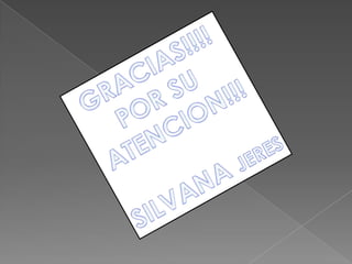 GRACIAS!!!!POR SU ATENCION!!!SILVANA JERES