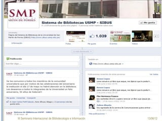 III Seminario Internacional de Bibliotecología e Información 13/06/12
 
 