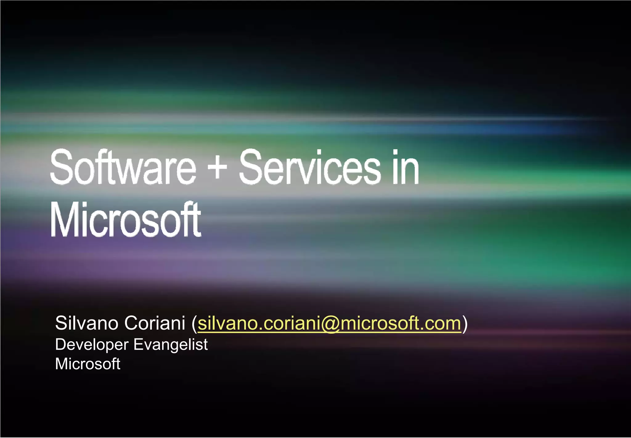 Software + Services Microsoft