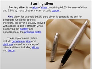 Silver Conversion Silver & Alloys | PPTX