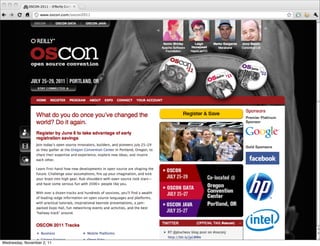 Wednesday, November 2, 11
 