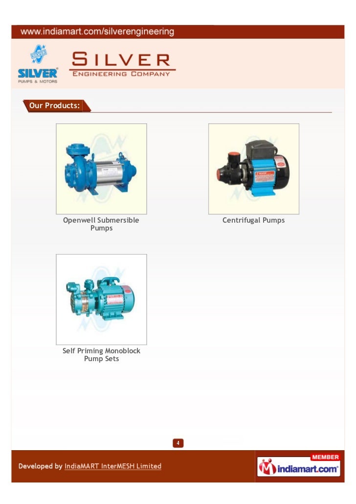 Silver Engineering Company, Rajkot, Submersible Pumps