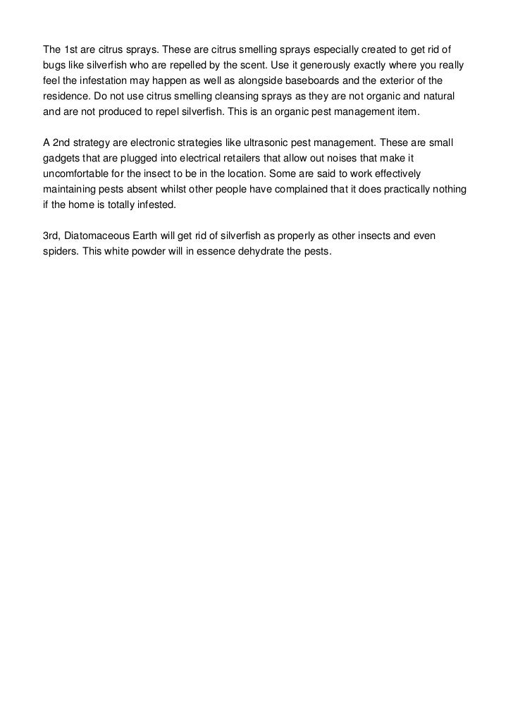 Get Rid Of Silverfish Naturally And Organically Get Rid Of Silverfish Naturally And Organically